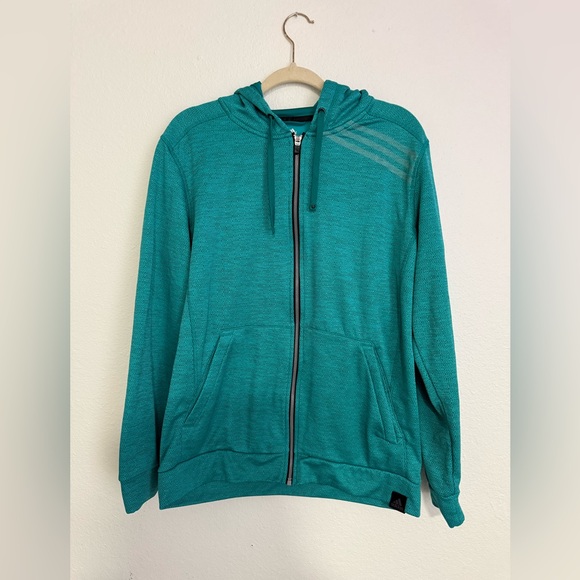 adidas Other - adidas Teal Zip Up Sweater